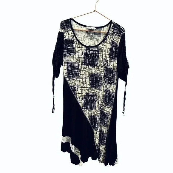 Dzhavel cream and black dress size L - Picture 11 of 11